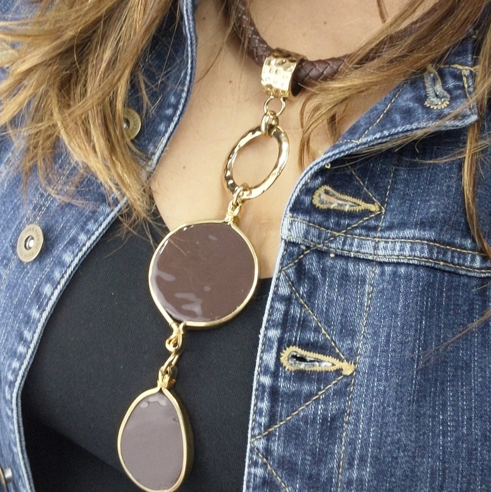 Safari Leather Necklace BOGO FREE